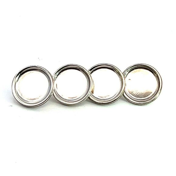 Tiffany & Co Estate Antique Buttons 1.625" Sterling Silver TIF667 - Picture 1 of 7